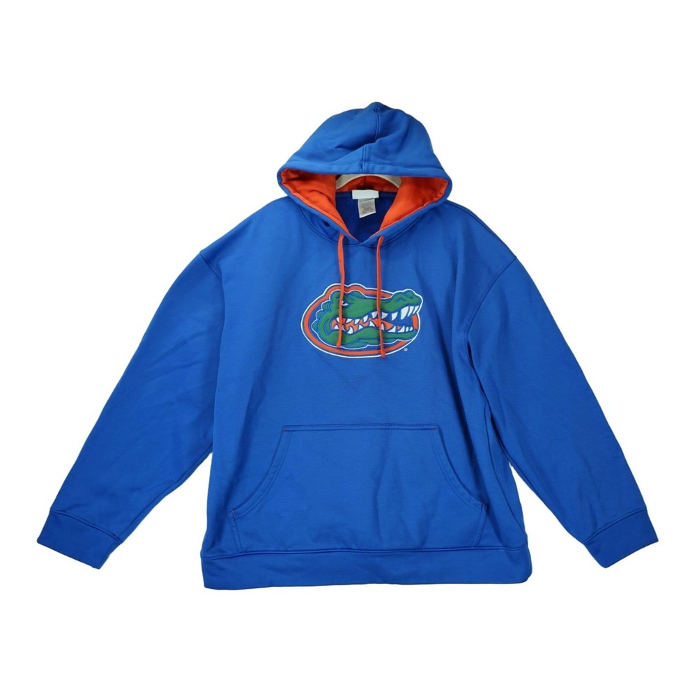 Majestic Section 101 Florida Gators Hoodie Sweatshirt Mens XL Blue Hooded
